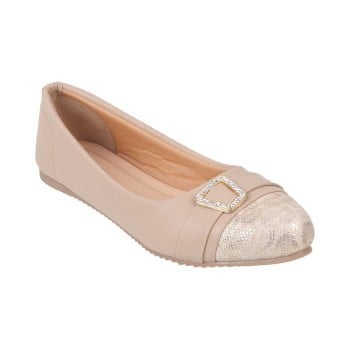 Walkway Women Beige-red Casual Ballerinas(SKU: 31-509-89-38)