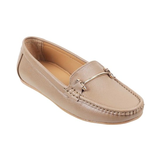 Women Beige-red Casual Loafers
