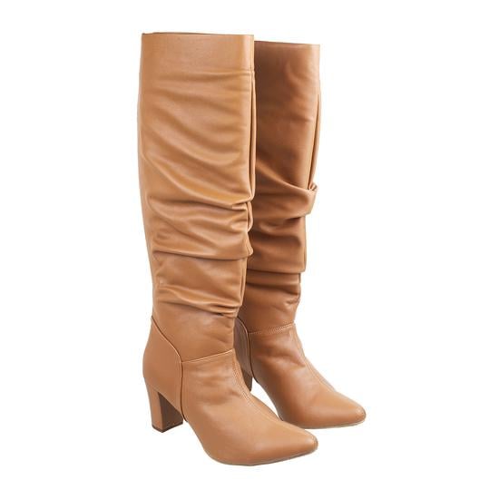 Women Tan Party Boots