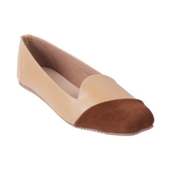 Walkway Women Beige-red Casual Ballerinas(SKU: 31-536-89-37)
