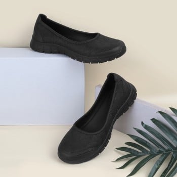 Walkway Women Black Casual Ballerinas(SKU: 31-559-11-38)
