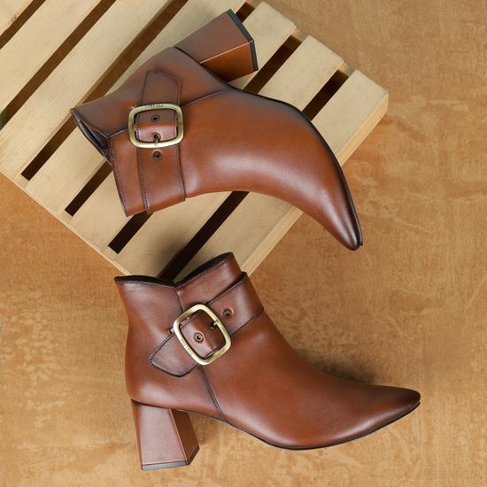 Women Tan Party Boots