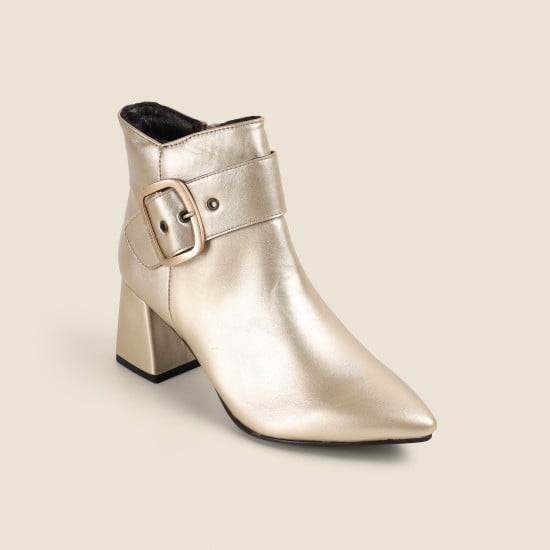 Women Gold Party Boots