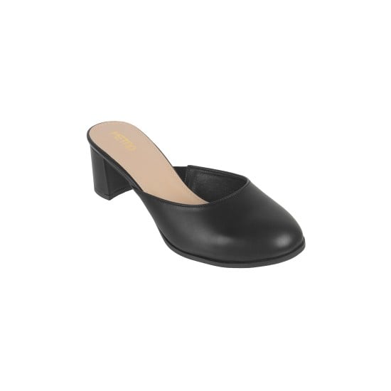 Women Black Formal Slip Ons