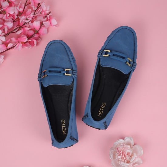 Women Blue Casual Loafers