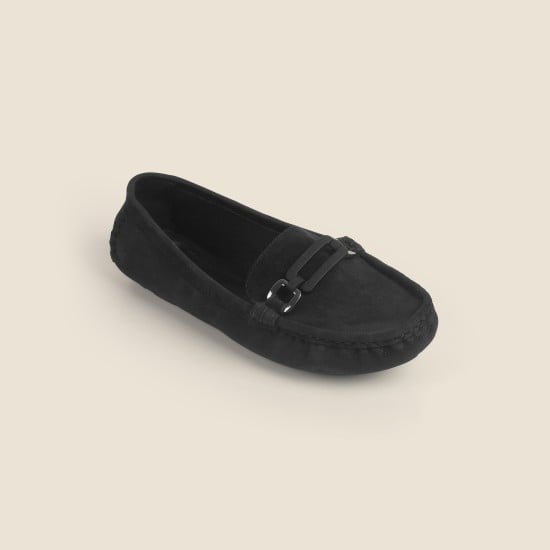 Women Black Casual Loafers