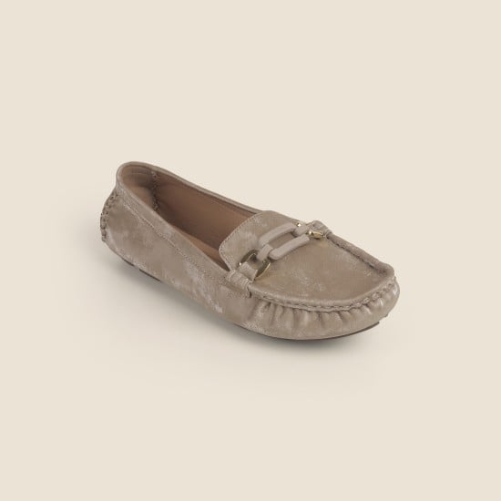 Women Beige Casual Loafers