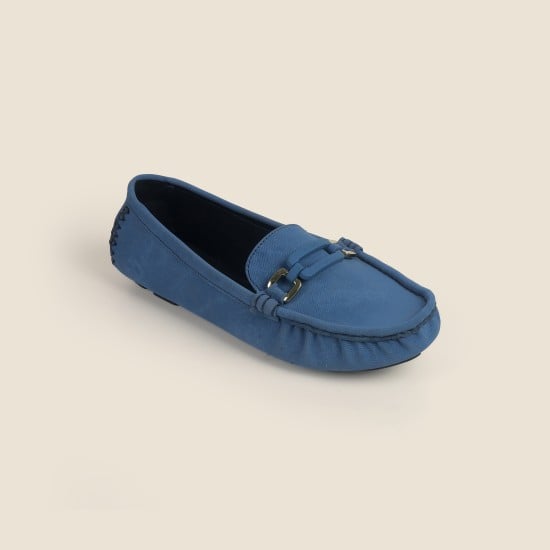 Women Blue Casual Loafers