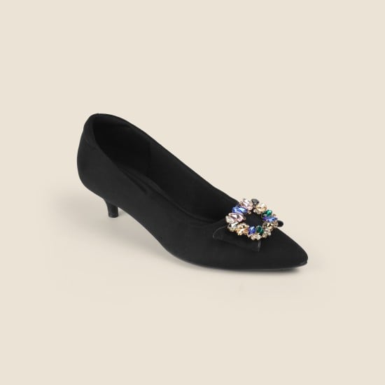Women Black Party Pumps