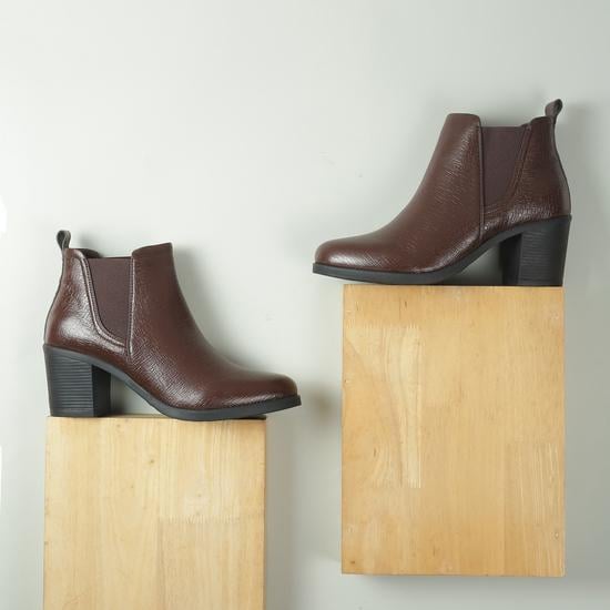 Women Brown Party Boots