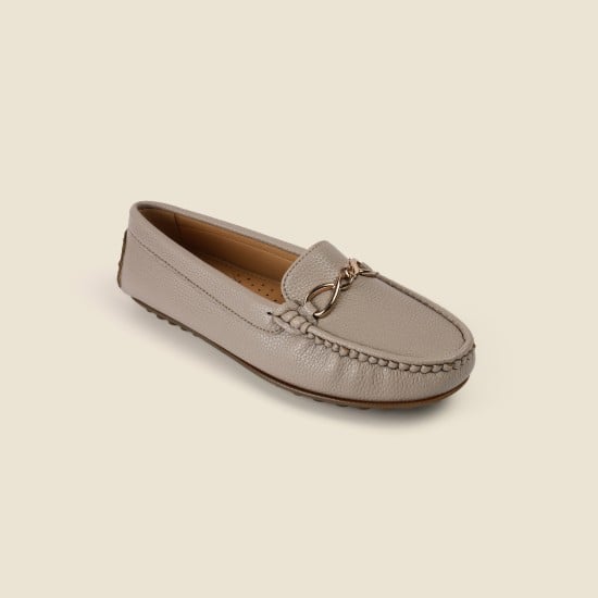 Women Beige-red Casual Loafers