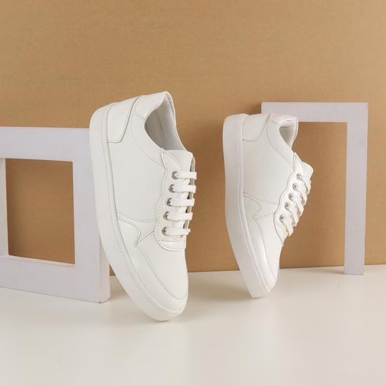 Women White Casual Sneakers