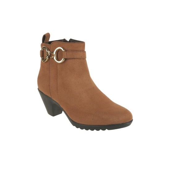 Women Brown-suede Party Boots