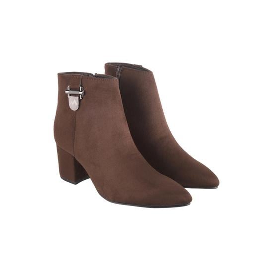 Women Brown-suede Party Boots