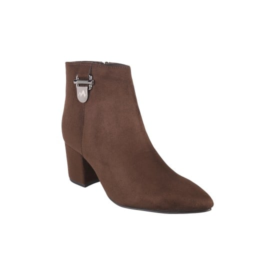 Women Brown-suede Party Boots