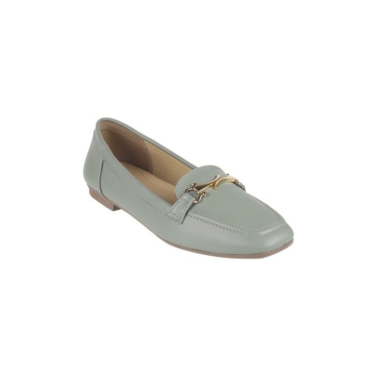 Women Green Casual Ballerinas