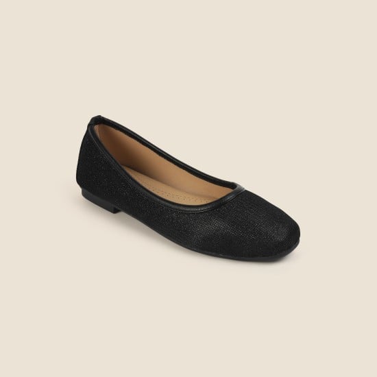 Women Black Casual Ballerinas