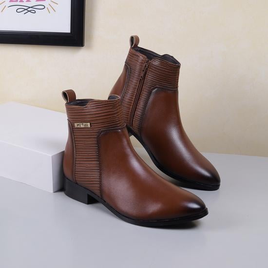 Women Tan Formal Boots