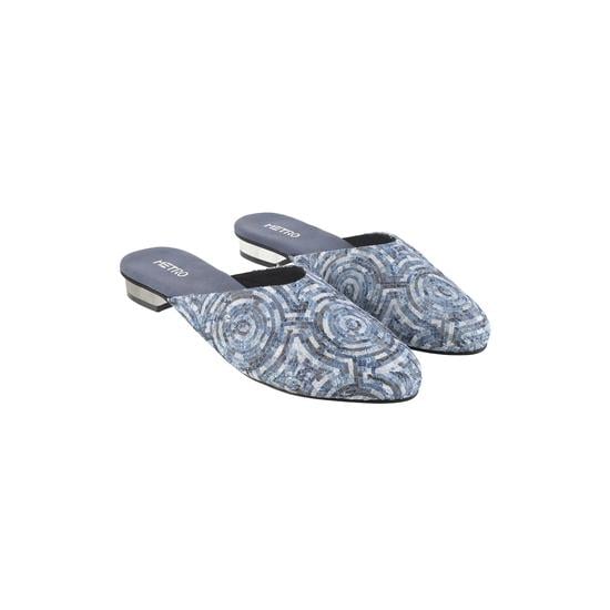 Women Blue Casual Slip Ons