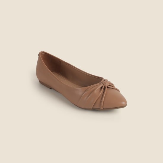 Women Beige Casual Ballerinas