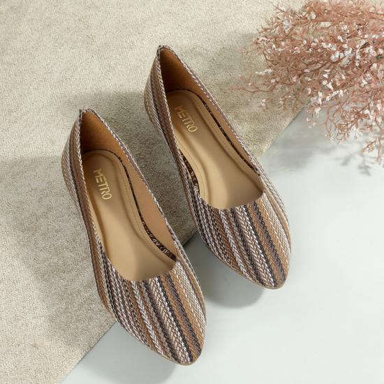 Women Brown Casual Ballerinas