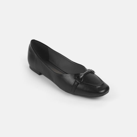 Women Black Casual Ballerinas