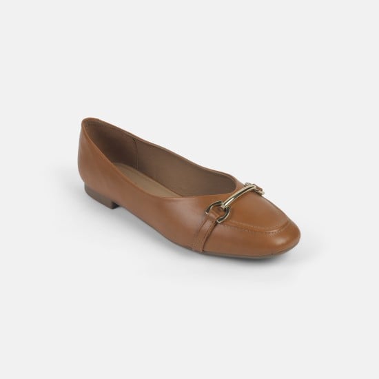 Women Tan Casual Ballerinas