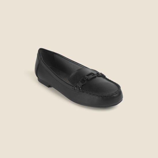 Women Black Casual Loafers