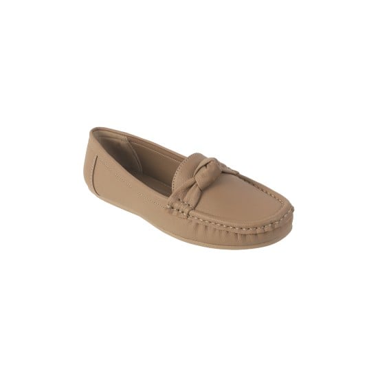 Women Beige-red Casual Ballerinas