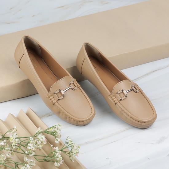 Women Beige Casual Ballerinas