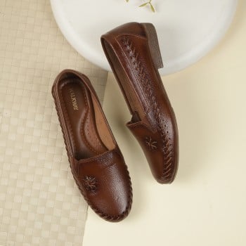 Walkway Women Tan Casual Ballerinas(SKU: 31-819-23-41)