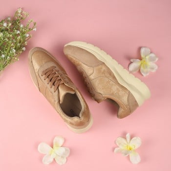 Metro Women Gold Casual Sneakers(SKU: 31-829-15-37)