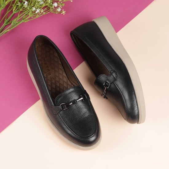 Women Black Casual Ballerinas