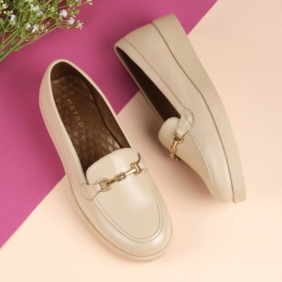 Women Beige Casual Ballerinas