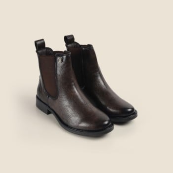 Metro Women Brown Party Boots(SKU: 31-849-12-36)