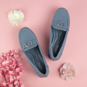 Metro Women Blue Casual Loafers(SKU: 31-853-45-36)
