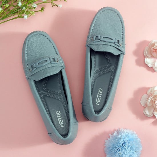 Women Blue Casual Loafers