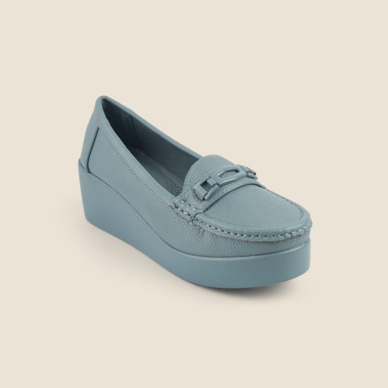 Women Blue Casual Loafers