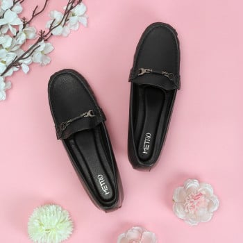 Metro Women Black Casual Ballerinas(SKU: 31-863-11-36)