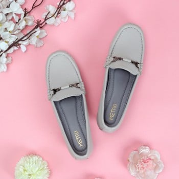 Metro Women Light-Grey Casual Ballerinas(SKU: 31-863-59-36)