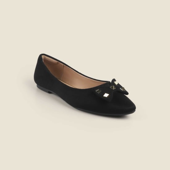 Women Black Casual Ballerinas