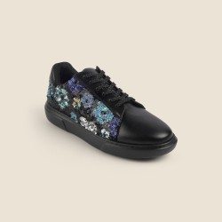 Women Black Casual Sneakers