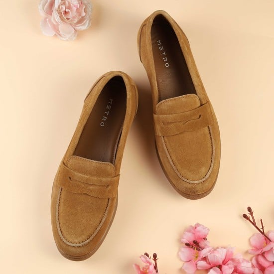 Women Tan Casual Loafers