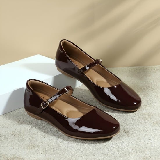 Women Brown Casual Ballerinas