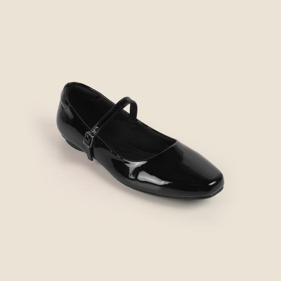 Women Black Casual Ballerinas
