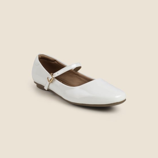 Women White Casual Ballerinas