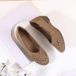 Women Rose-gold Casual Ballerinas