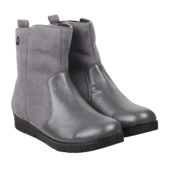 Women Grey Casual Boots