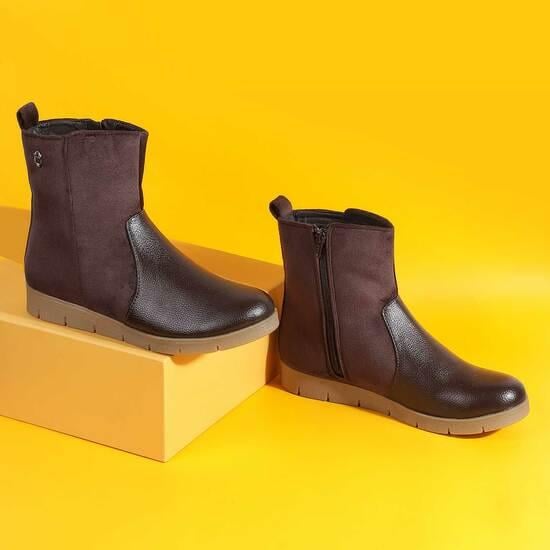 Women Brown Casual Boots