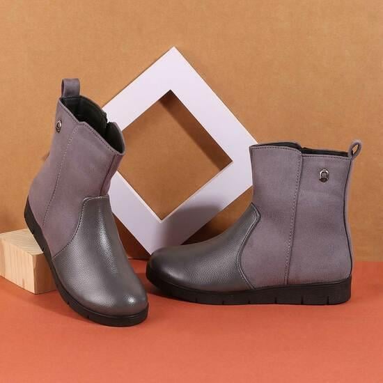 Women Grey Casual Boots